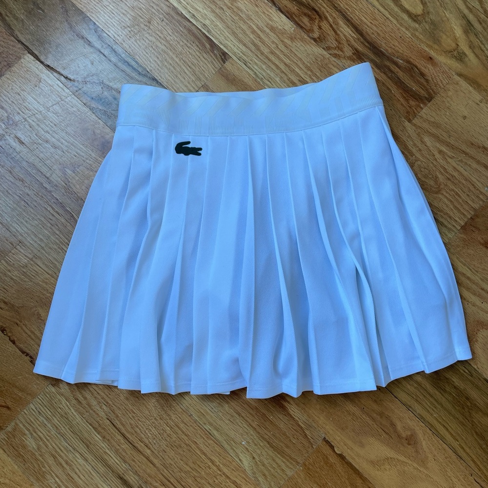 Never Worn White Lacoste Tennis Skirt Sz 2